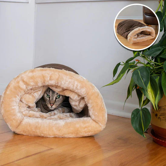 Coussin pour Chat 2-en-1 Ultra-Doux