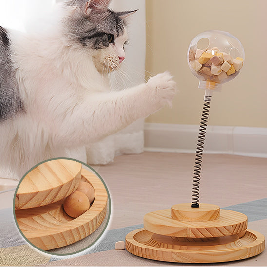 distributeur croquettes chat brillant et amusant