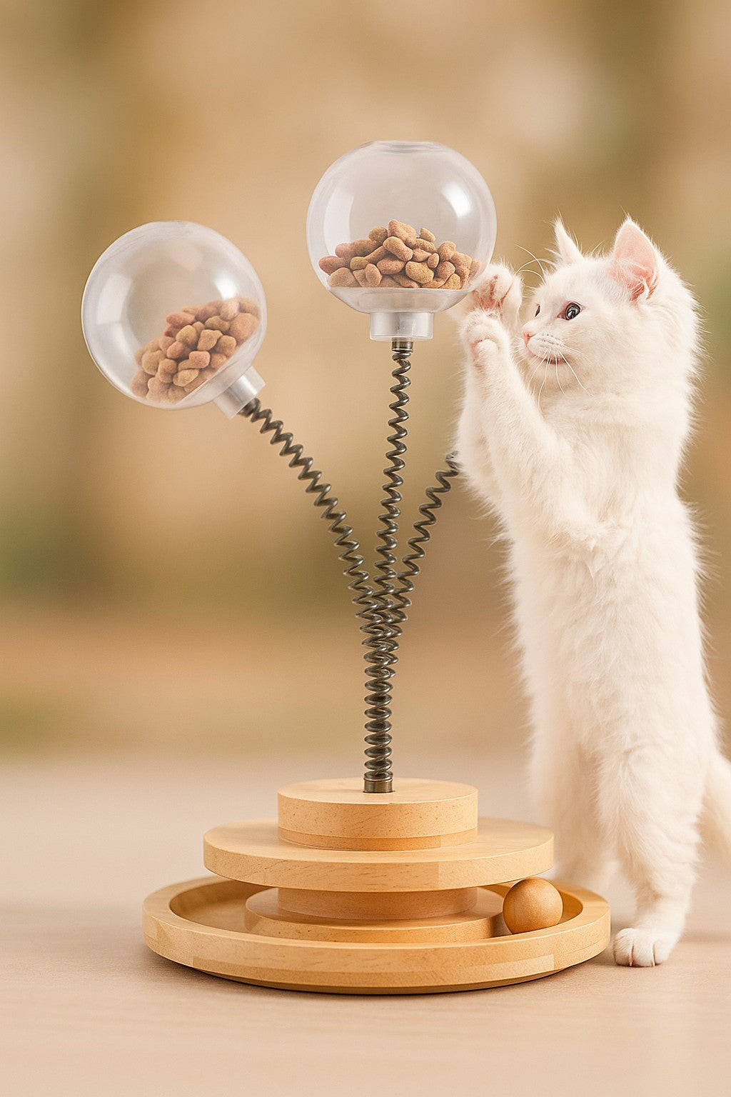 distributeur croquettes chat divertissant