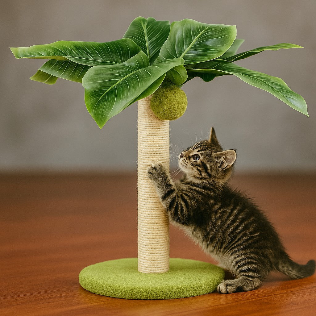 griffoir a chat arbre vert