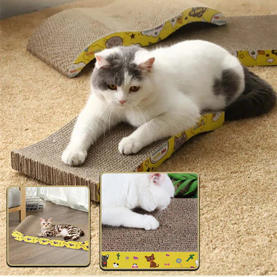 Mon Jolie Chat Griffoir Rectangulaire en Carton pour Chat