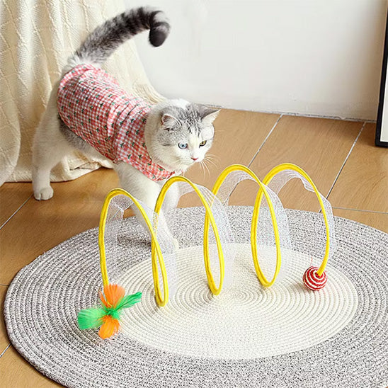 jeux pour chat spirale jaune