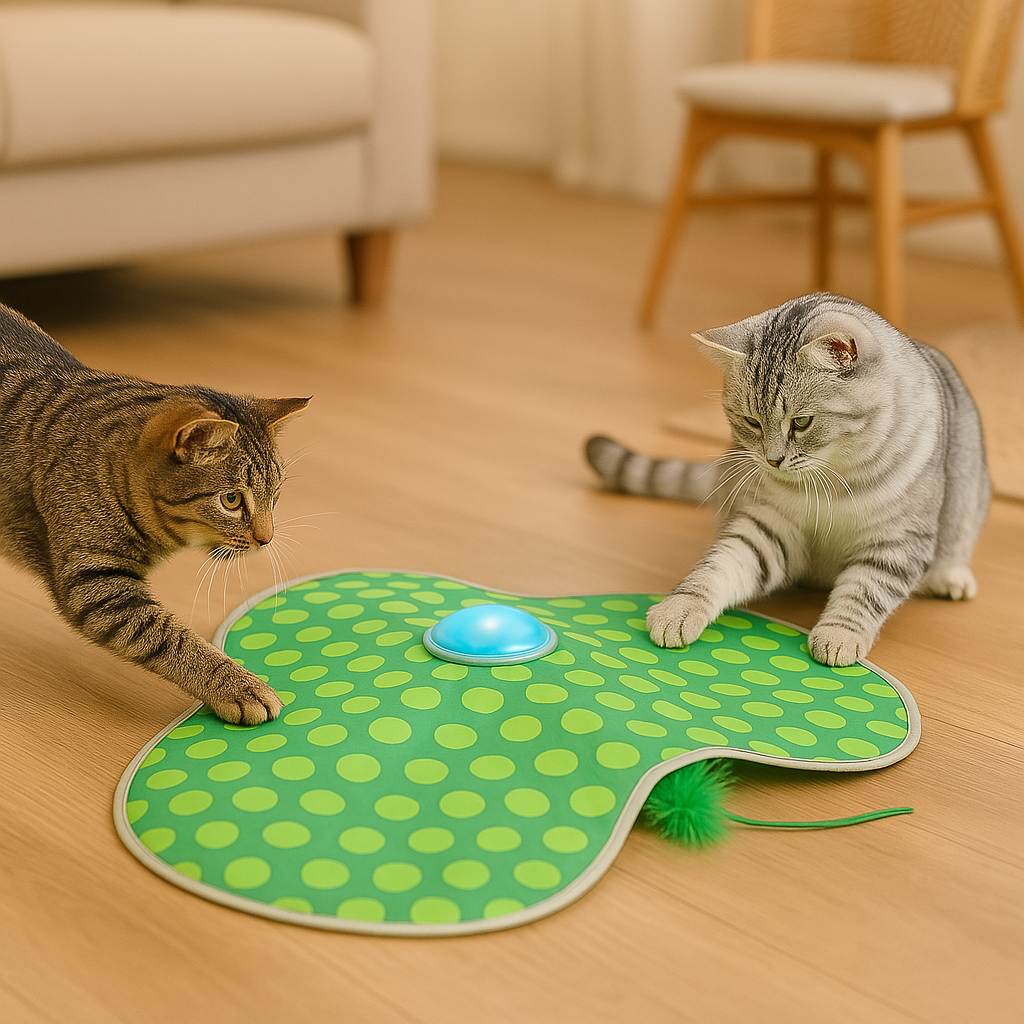 jouet chat un-tapis qui amuse tous les chats