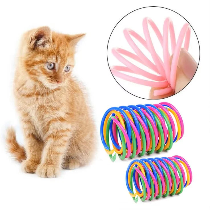 Mon Jolie Chat Jouet Ressort Coloré pour Chat