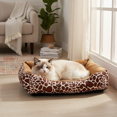 panier pour chat ludique avec motif