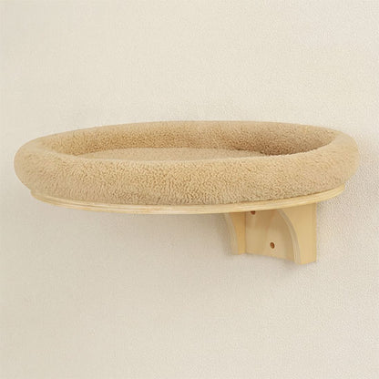 arbre a chat mural perchoir beige