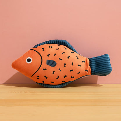 chat jouet poisson rose amusant