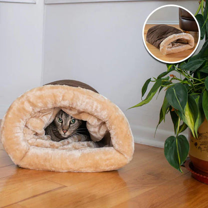 Coussin pour Chat 2-en-1 Ultra-Doux