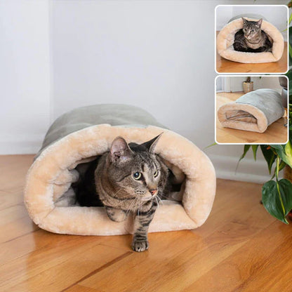 Coussin pour Chat 2-en-1 Ultra-Doux