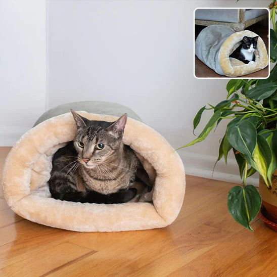 Coussin pour Chat 2-en-1 Ultra-Doux