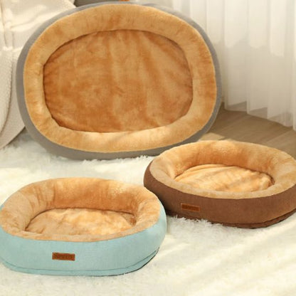 coussin chat vert brun et gris