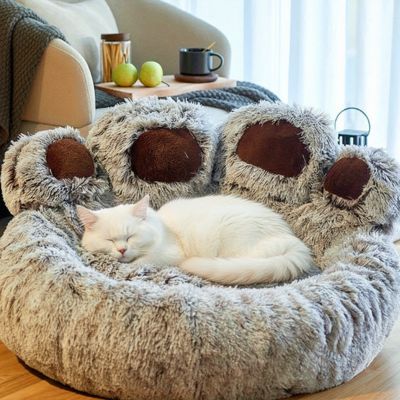 coussin pour chat forme de patte