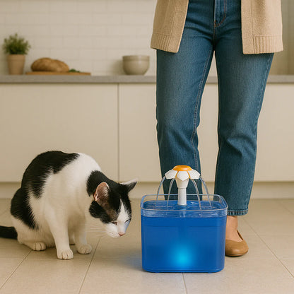 Mon Jolie Chat Fontaine à Eau pour Chat 2L avec LED