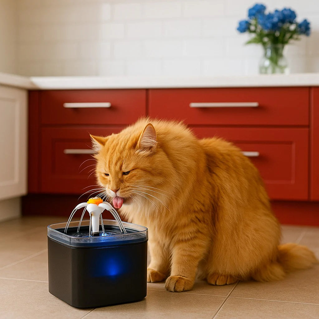 Mon Jolie Chat Fontaine à Eau pour Chat 2L avec LED