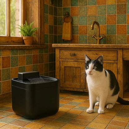 Fontaine eau chat - Exquise