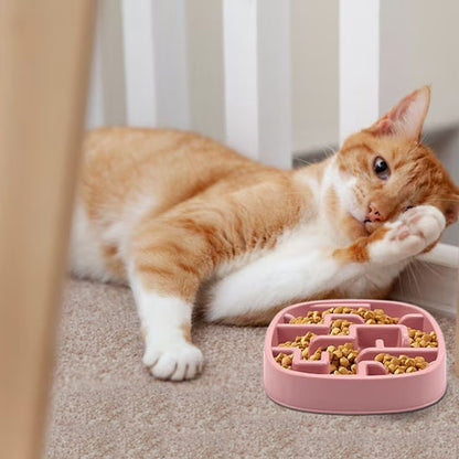 gamelle anti glouton ludique rose