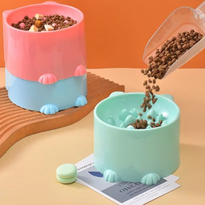 gamelle anti glouton rose pale