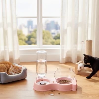 gamelle chat magnifique rose