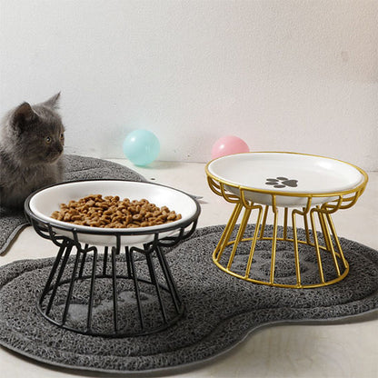 gamelle chat noire doree sublime