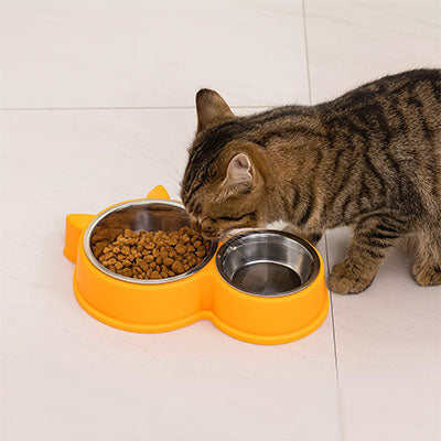 gamelle pour chat orange impeccable