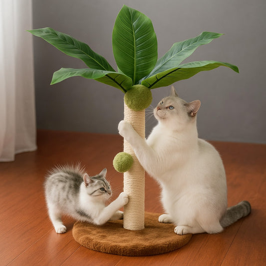 griffoir a chat avec deux chats