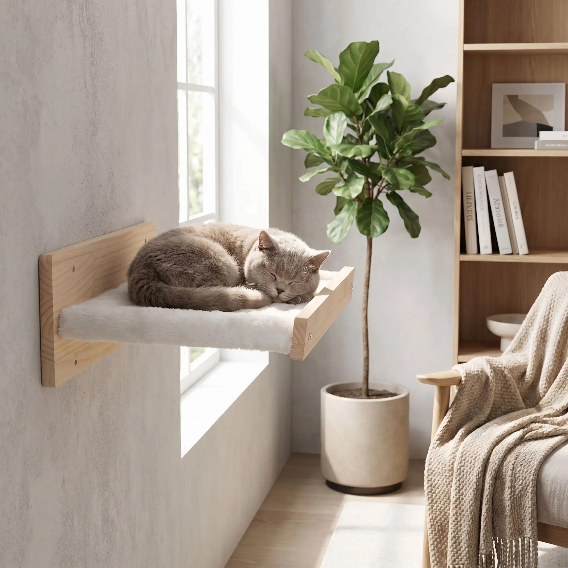 hamac mural pour chat rectangle et innovant