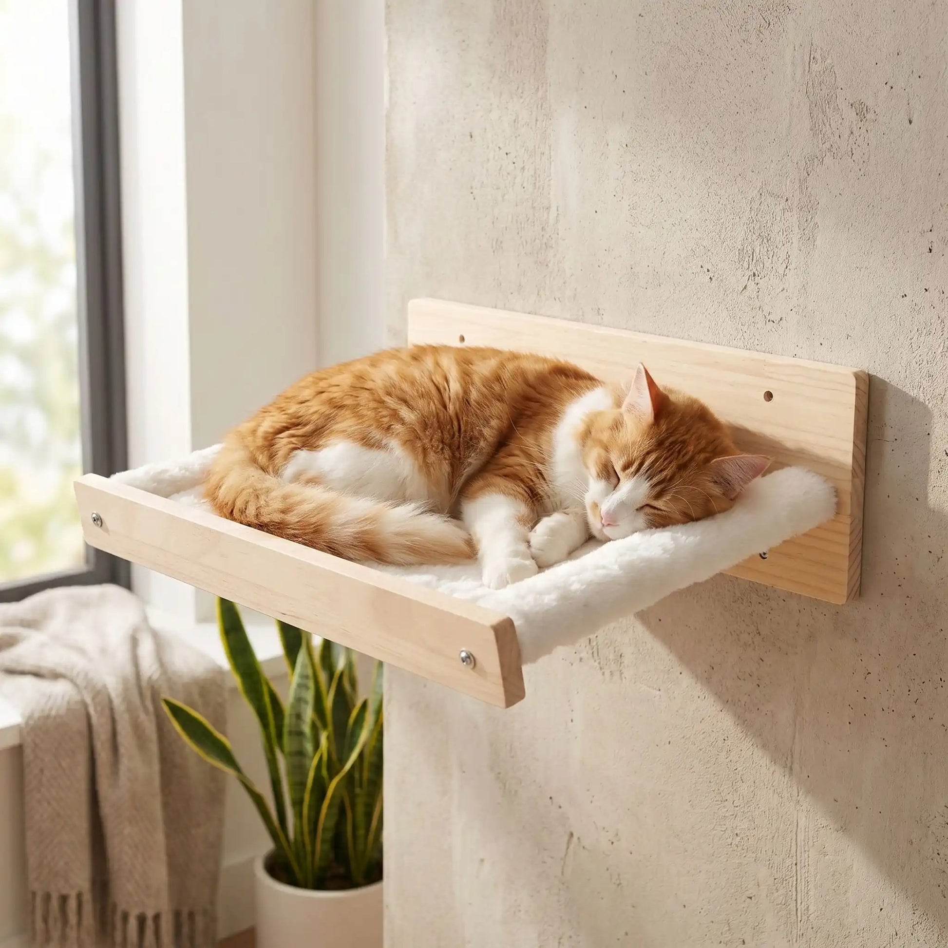 hamac mural pour chat rectangle et ludique