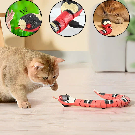 Mon Jolie Chat Jouet Serpent Interactif Rechargeable