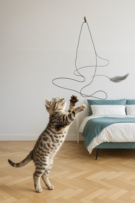 jouet pour chat avec une souris