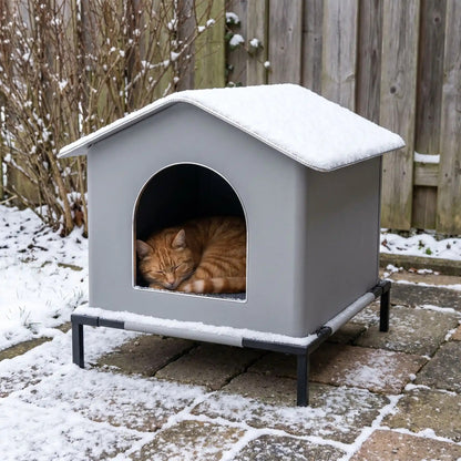 maison pour les chats confortable et chaud