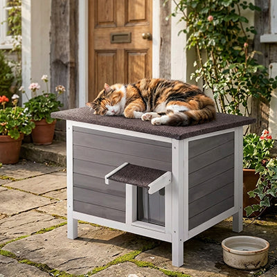 niche exterieur pour chat confortable