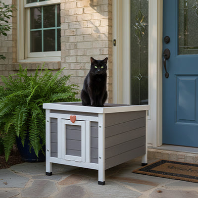 niche exterieur pour chat douillet