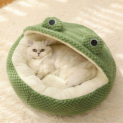 niche pour chat grenouille ludique