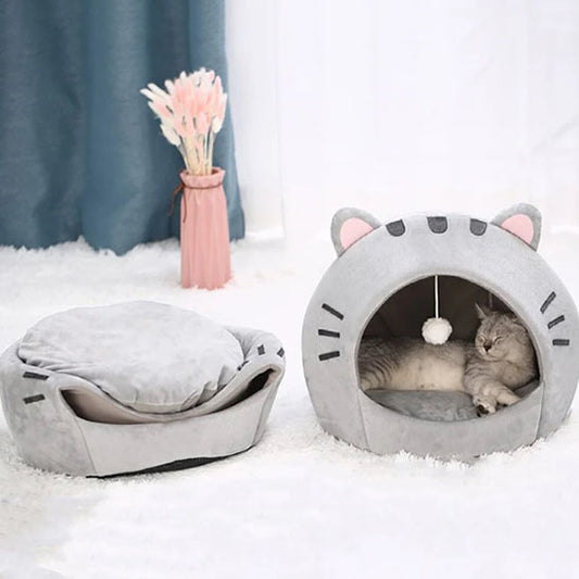 niche pour chat rond et chaud