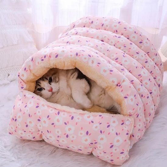 panier chat confort absolu rose