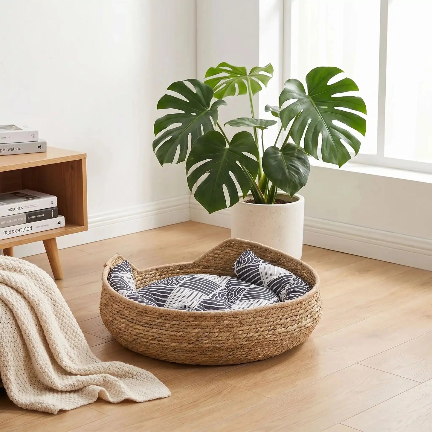 Panier en osier pour chat | Le Refuge Tressé