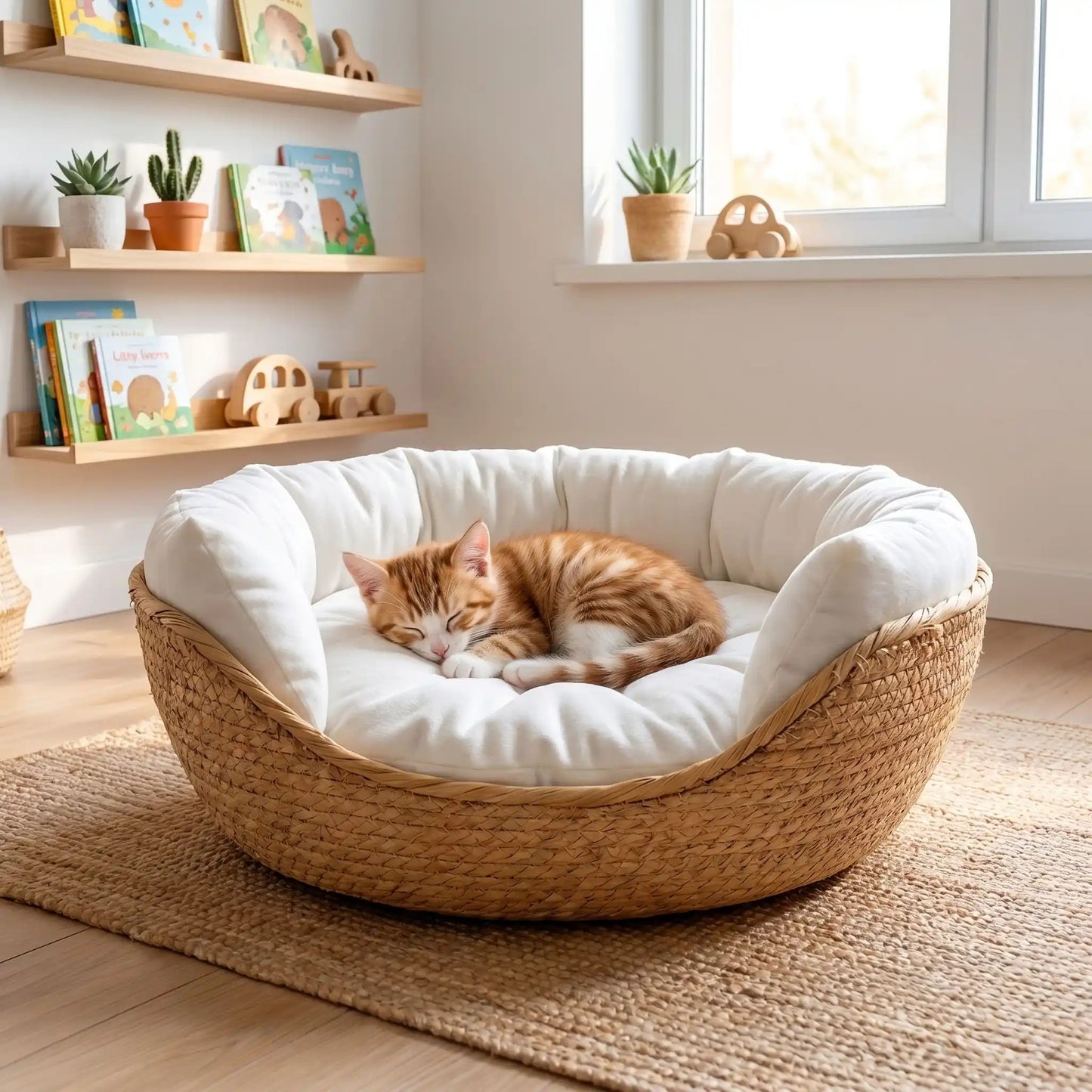 panier-osier-pour-chat-sécurisant