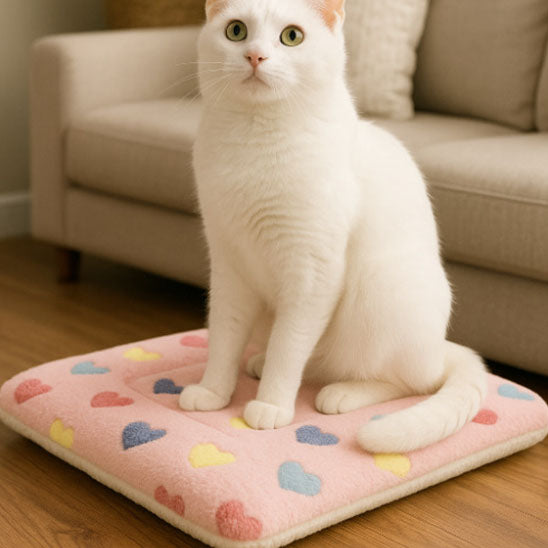 tapis chat douillet chaud